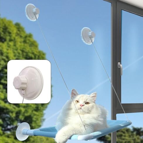 4 Pcs Thick Suction Cup Cat Window Perches Cat Window Hammock Replacement Suction Cup for Cat Window Seat Cat Perch Cat Hammock Hanging Pet Supplies (Classic Style) in Saudi Arabia