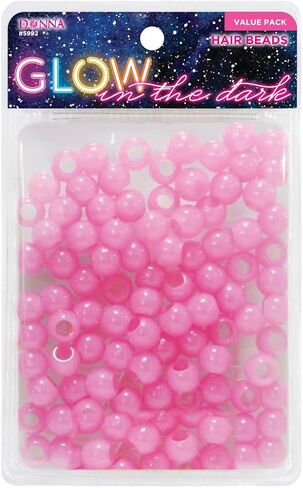Donna Pony Beads Kit for DIY Hair Braiding - 13x11mm Plastic Beads, Quick Beaders for Kids in Blue in Kuwait