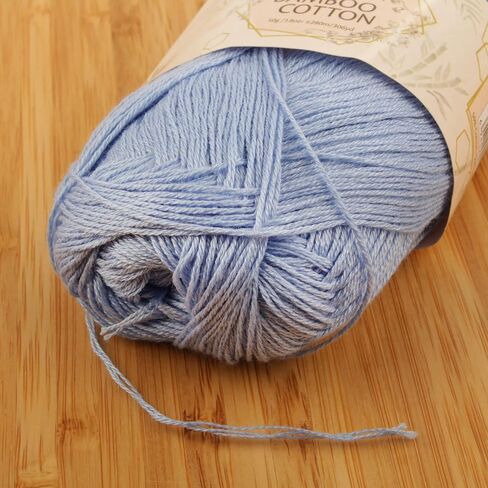 JubileeYarn Baby Soft Bamboo Cotton Yarn - 50g/Skein - Cotton White - 4 Skeins in Saudi Arabia