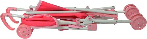 My First Baby Doll Stroller for Toddlers 1-3 Year Old Girls, Little Kids | Toy Stroller with Bottom Storage Basket, Foldable Frame, Canopy, Seatbelt - Unicorn (Pink) in Saudi Arabia