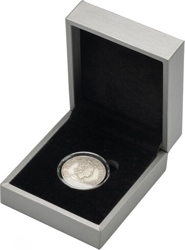 PU Coin Presentation Display Box Holder with Capsule for 40mm (Grey) in Saudi Arabia