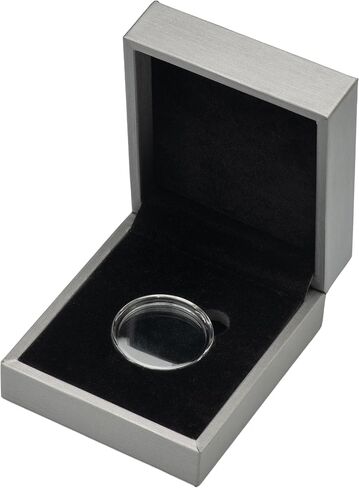 PU Coin Presentation Display Box Holder with Capsule for 40mm (Grey) in Saudi Arabia