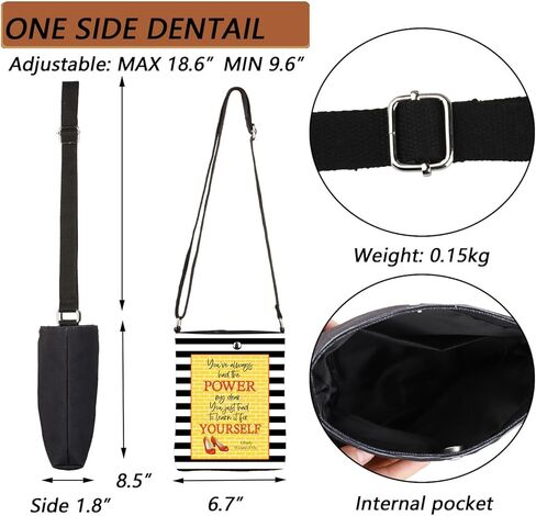 MBMSO Wizard Oz Gifts You've Always Had the Power My Dear Crossbody Bag Movie Inspired Gifts for Fans Movie Lover Sling Purse in Kuwait