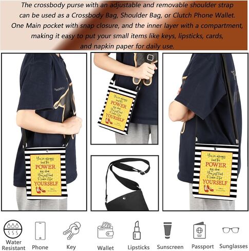MBMSO Wizard Oz Gifts You've Always Had the Power My Dear Crossbody Bag Movie Inspired Gifts for Fans Movie Lover Sling Purse in Kuwait