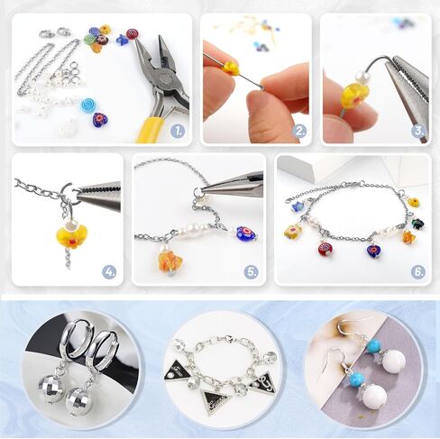 TOAOB 200pcs Stainless Steel Head Pins 50mm Silver Flat Headpins Jewelry Findings for DIY Crafts Necklaces Bracelets Earrings Making in Saudi Arabia