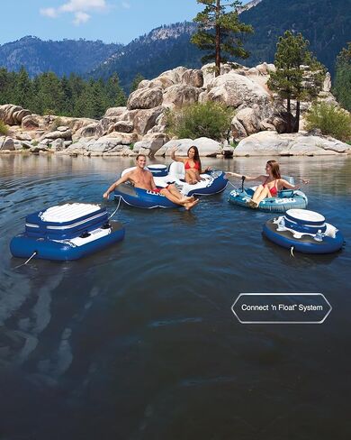 Intex 56843EP RIVER RUN 1 صالة عائمة قابلة للنفخ: GoPro/Phone Mount-حامل كوب مدمج ومقصورة تخزين-مقابض إمساك متينة-موصلات سهلة الاستخدام-سعة وزن 220 رطل in Kuwait