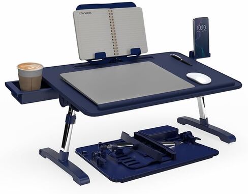 Limitless TotalDesk Portable Modern Workstation and Lap Desk with Adjustable Height & Tilt (Black) in Saudi Arabia