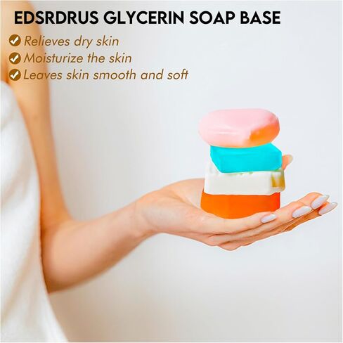 Mixed Scent Soap Base DIY Handmade Soap with Goat Milk & Honey & Peach & Cologne, Moisturizing Melt and Pour Soap Base for Soap Making 4pack in Saudi Arabia