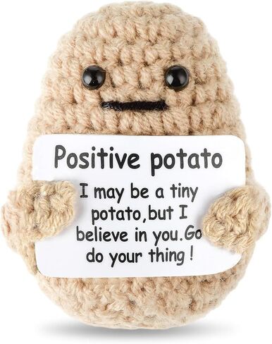 Positive Potato Crochet Mini Knitted Potato Toy Home Decorations Encouragement Gifts (Mr. Potato) in Saudi Arabia