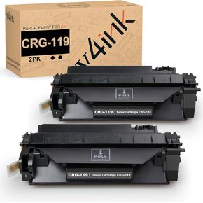 v4ink 2PK Compatible Toner Cartridge Replacement for Canon 119 CRG-119 3479B001AA Toner for Canon ImageClass mf414dw mf416dw mf419dw mf5950dw mf5960dn lbp251dw lbp253dw lbp6670dn Printer