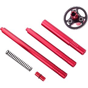 Steel 55t Slipper Clutch Spur Gear & Center Drive Shaft Set for Arrma 1/10 Senton Granite Bigrock Vorteks 3s Kraton Outcast 4s 1/8 Typhon 3s 550 Mega Series Upgrades Part Red