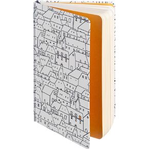 DIVERSEBEE Hardcover Lined Journal Notebook, Medium A5 (5.8 x 8.3 inches), 192 Pages, Thick Paper, Aesthetic Journals for Writing, Office School Bible Journaling Supplies (City on a Hill)
