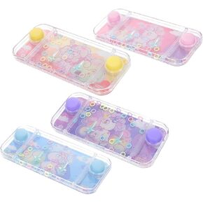 4pcs Water Ring Toy Toys for Kids Vintage Rings Kids Travel Essentials Toy's for Kids Mini Machine Travel Toy Travelling Essentials Nostalgia Plastic Basketball Child