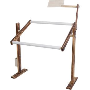 Adjustable Embroidery Table Stand, Needlework Table and Lap Hands-Free Stand, Cross Stitch Hoop Stand Embroidery Frame Holder, Standing Embroidery Lap Table