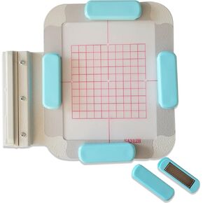 YICBOR Metal Magnetic Embroidery Machine Hoop 4"x4" #SA438 with 4pcs Magnets for Brother/Babylock INNOV-is: 1500D, 2200D, 2500D, 2800D DREAMMAKER VE2200 VM6200D DUETTA 4500D 4700D Quattro 6000D 6700D