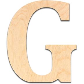 6" Tall Wooden Letter L – 1/4" Thick Baltic Birch – Paintable DIY Decor, Signs & Crafts - Pack of 1