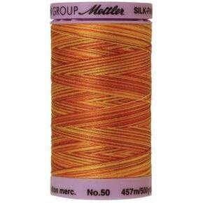 Mettler 9085 Silk-Finish Variegated Cotton Thread 50 wt. 500 Yd/457 M Spool