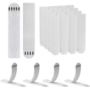 Picture Hanging Strips Heavy Duty, 30 Pairs/60 Pcs Picture Hanger Wall Hangers Strips Kit, No Nails Hook and Loop Tape Removable, Adhesive Strips for Hanging Pictures Frame Decorations