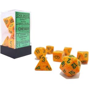 Chessex CHX25312 Dice-Speckled Lotus Set
