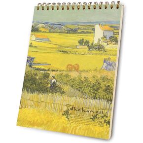 9 x 12 inches Sketch Book, Top Spiral Bound Sketch Pad, 1 Pack 60-Sheets (68lb/100gsm), Acid Free Art Sketchbook Artistic Drawing Painting Writing Paper for Kids Adults Beginners Artists, The Harvest