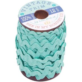 Riley Blake Lori Holt - Trim Vintage - 3/8 "(8mm) - Sea Glass - 12 yd خشب التخزين المؤقت