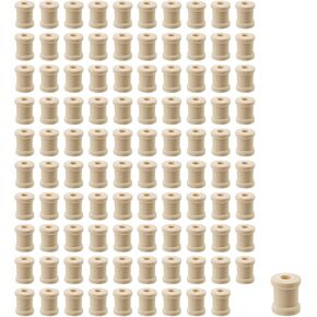 وذمة 100pcs الخشب الخشبي 0.51 "× 0.59" التخزين المؤقتة غير مكتم