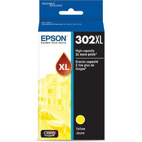 EPSON 302 Claria Premium Ink High Capacity Yellow Cartridge (T302XL420-S) Works with Expression Premium XP-6000, XP-6100