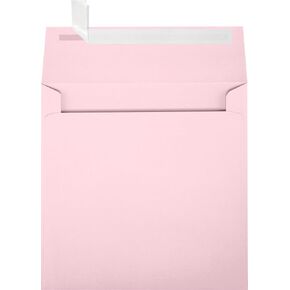 LUXPaper Square Invitation Envelopes | Peel & Press | 5 1/4" x 5 1/4" | Candy Pink | 80lb. Text | 50 Qty