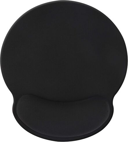 Wrist Rest Mouse Pad,Hosimoln Comfortable Memory Foam Mouse Pad with Wrist Support,Anti-Slip Rubber Mouse Wrist Support Pad for Working Gaming-25x23 black012 in Saudi Arabia