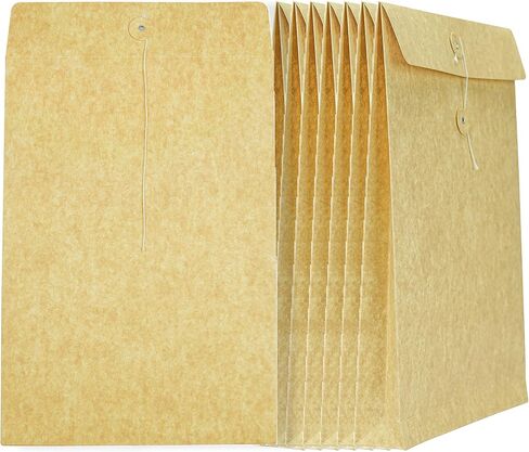 Brown File Folders 10"x15" with String, 20/Pack Large Envelopes Manila Folders Ideal for Interoffice, Business, Used to Store and Organize Various Types of Documents in Saudi Arabia