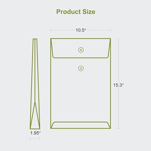Brown File Folders 10"x15" with String, 20/Pack Large Envelopes Manila Folders Ideal for Interoffice, Business, Used to Store and Organize Various Types of Documents in Saudi Arabia