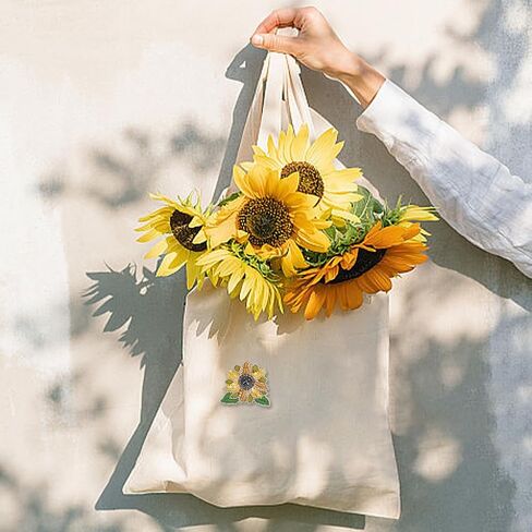 FreeBloss 6 PCS Temproidery Kit Keuct Sew on Patches Kit headed headed sequin patches headed headed on patches patches patch sevinative shice seut patches for brooch hair clip in Kuwait