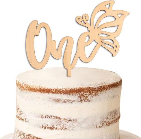 Baby In Bloom Wood Cake Topper - Bloom Sign Cake Decorations, Baby Shower Party Decor, Gender Reveal Party Supplies, Butterfly Sign Cake Smash Photo Background Props (Baby in bloom CT) in Saudi Arabia