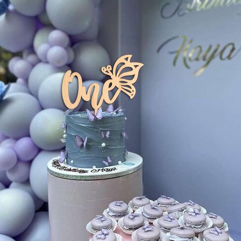 Baby In Bloom Wood Cake Topper - Bloom Sign Cake Decorations, Baby Shower Party Decor, Gender Reveal Party Supplies, Butterfly Sign Cake Smash Photo Background Props (Baby in bloom CT) in Saudi Arabia