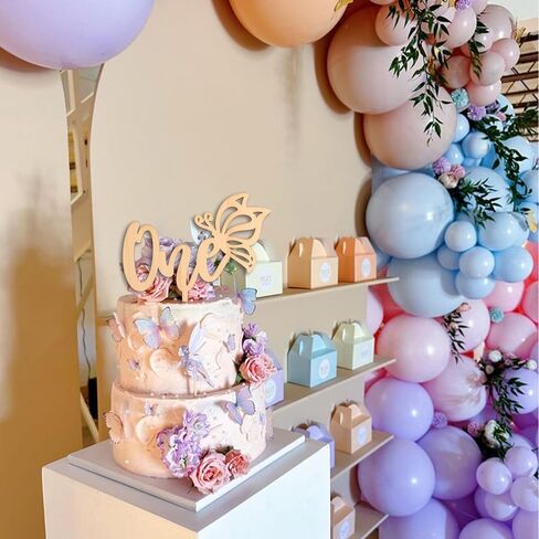 Baby In Bloom Wood Cake Topper - Bloom Sign Cake Decorations, Baby Shower Party Decor, Gender Reveal Party Supplies, Butterfly Sign Cake Smash Photo Background Props (Baby in bloom CT) in Saudi Arabia