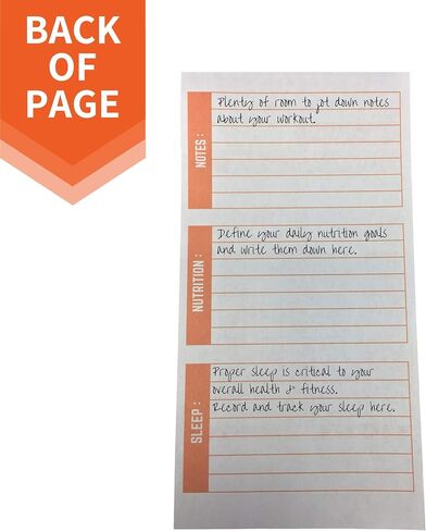 Portage Fitness & Workout Notebook - Fitness Journal, Workout Log, Exercise & Weight Training Notebook Planner, Fitness Tracker Log for Bodybuilding – 4 x 8 Inches, 140 Pages, 70 Sheets (Pack of 3) in Saudi Arabia