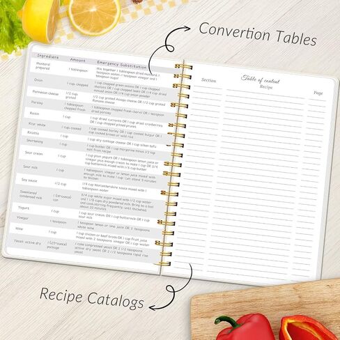 LuBudingJoy Blank Recipe Book to Write in Your Own Recipes. Sprial Hardcover Blank Cookbook, Recipe Journal Hold 150 Recipes(Black Green) in Saudi Arabia