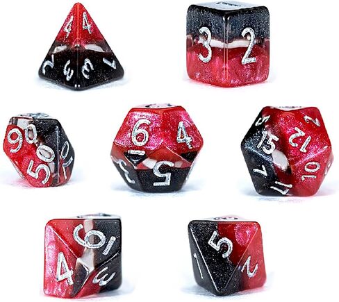 Gate Keeper Games & Dice: Mighty Tiny Dice: Lightning Lightning - 7 PC - RPG DICE SET DROMAL CONGEN in Kuwait