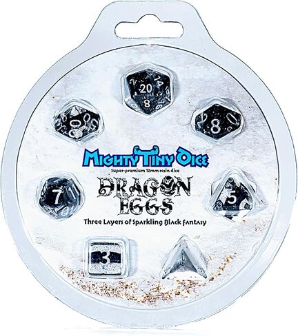 Gate Keeper Games & Dice: Mighty Tiny Dice: Lightning Lightning - 7 PC - RPG DICE SET DROMAL CONGEN in Kuwait