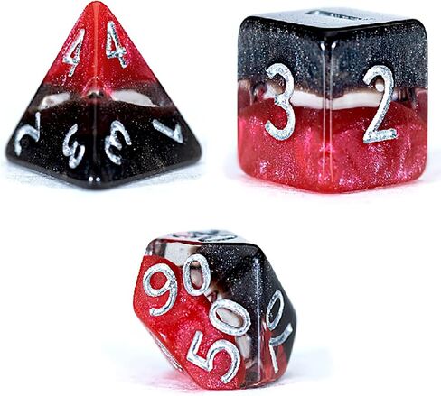 Gate Keeper Games & Dice: Mighty Tiny Dice: Lightning Lightning - 7 PC - RPG DICE SET DROMAL CONGEN in Kuwait