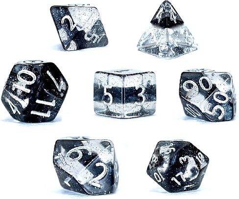 Gate Keeper Games & Dice: Mighty Tiny Dice: Lightning Lightning - 7 PC - RPG DICE SET DROMAL CONGEN in Kuwait