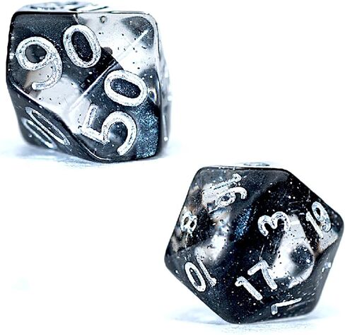 Gate Keeper Games & Dice: Mighty Tiny Dice: Lightning Lightning - 7 PC - RPG DICE SET DROMAL CONGEN in Kuwait