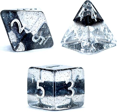 Gate Keeper Games & Dice: Mighty Tiny Dice: Lightning Lightning - 7 PC - RPG DICE SET DROMAL CONGEN in Kuwait
