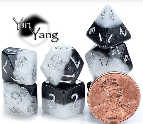Gate Keeper Games & Dice: Mighty Tiny Dice: Lightning Lightning - 7 PC - RPG DICE SET DROMAL CONGEN in Kuwait