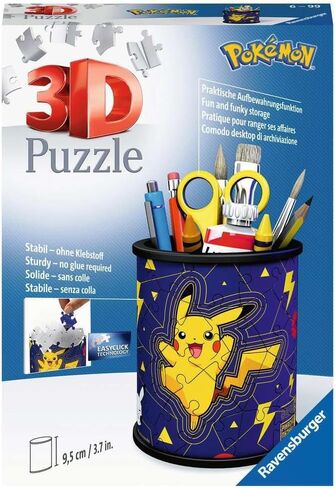 Ravensburger Pokemon Gifts - 3D Jigsaw Puzzle for Kids Age 6 Years Up - 54 Pieces - Pencil Pot - No Glue Required in Saudi Arabia