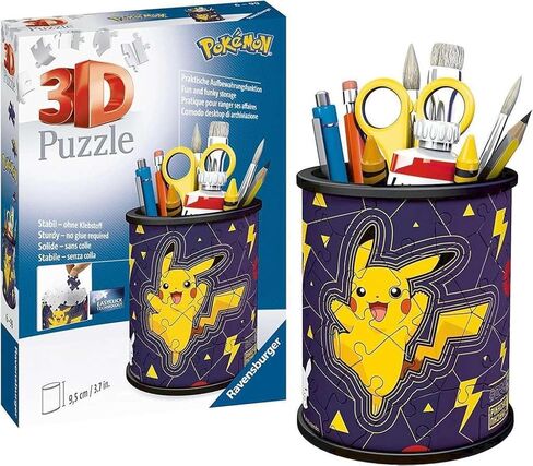 Ravensburger Pokemon Gifts - 3D Jigsaw Puzzle for Kids Age 6 Years Up - 54 Pieces - Pencil Pot - No Glue Required in Saudi Arabia