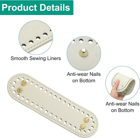uxcell 2pcs Bag Bases for Crochet, 7.1" x 2" Oval Bag Bottom Shaper with D-Shaped Handles, Crochet Base Purse Bottom for DIY Shoulder Bag Handbag Making Supplies Black in Saudi Arabia