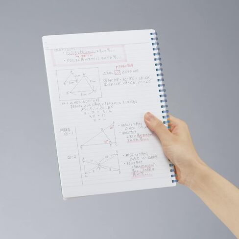 KOKUYO Spiral Lined Notebook, 10'' x 7'' Pastel Journal B5 Campus Soft Ring Notebooks with Dot 6 mm Ruled, 40 Sheets, Pink 1 Subject Notebook, Note Taking for School. Japan Import (SU-S111BT-P) in Saudi Arabia