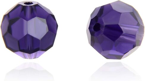 50pcs Adabele Austrian 6mm Faceted Loose Round Crystal Beads Purple Velvet Compatible with 5000 Swarovski Crystals Preciosa SS2R-627 in Saudi Arabia