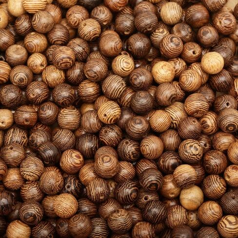 1000pcs 6 مم حبات خشبية داكنة بني مستديرة الخرز الخشبية غير المقلدة الشريط الطبيعي جولة الخشب حبات فضفاضة لتصنيع المجوهرات DIY in Kuwait